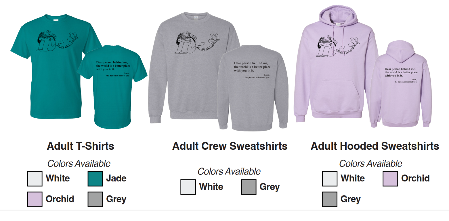 Boyd County Schools BC Student Senate Suicide Prevention Shirt Order